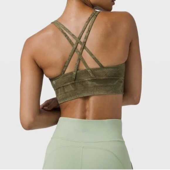 Lululemon Energy Bra Long Line Ice Dye Medium Support Size 2 - Picture 3 of 6